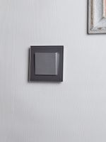 BRITE Выключатель 1-клавишный 10А ВС10-1-0-БрА алюминий IEK