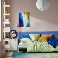 IKEA PILTANDVINGE  (ИКЕА ПИЛТАНДВИНГЕ)  -  Пододеяльник и наволочка, светло-зеленый, 150x200/50x60 см