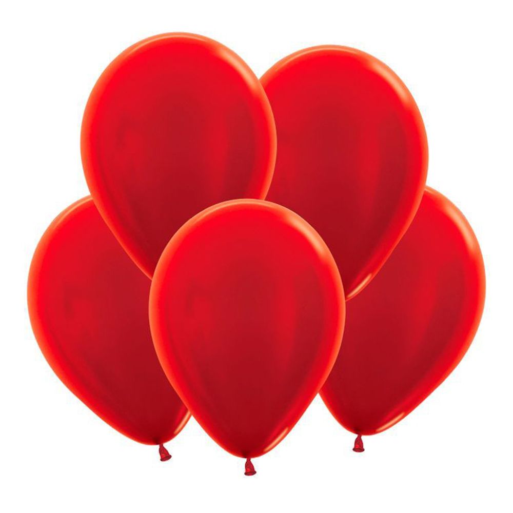 S 12&quot; Металл Красный / Red / 10 шт.