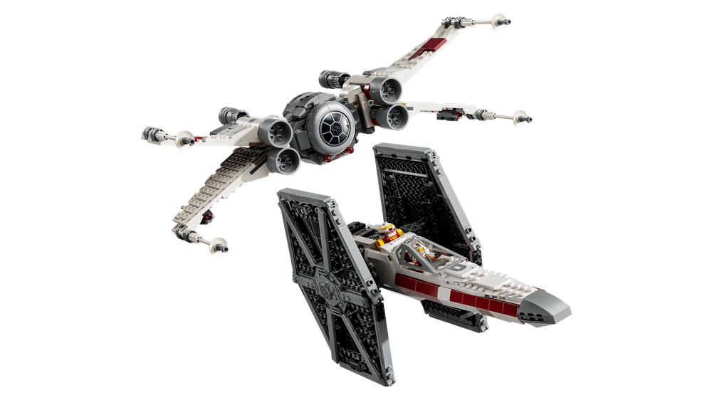 Конструктор Лего Звёздные войны TIE-истребитель и гибрид X-Wing 75393 | LEGO Star Wars Fighter Mash-up 1063 детали 9+