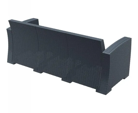 Диван пластиковый с подушками Monaco Lounge XL, антрацит