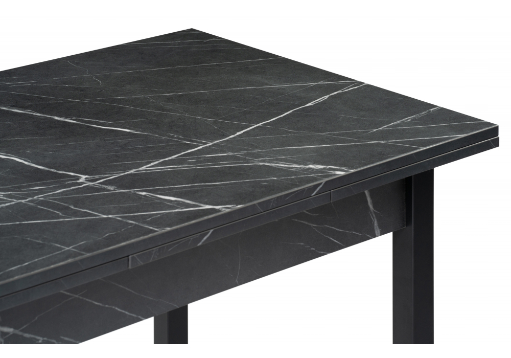 Стол деревянный Woodville Форли 90(150)х67 файерстоун, черный матовый