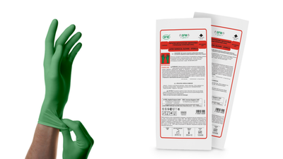 Перчатки хирургические зеленые стерильные латексные неопудренные SFM 40 пар