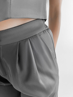 Костюм Miss Diva 11404 однотонный из жилетки и брюк-палаццо