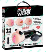Набор PUMP WORX, помпа с тремя насадками и вибратором