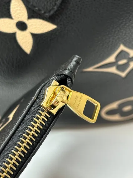 Сумка Louis Vuitton Neverfull MM черный/бежевый