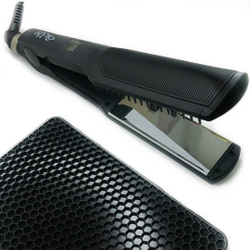 Утюжок для выпрямления волос с зеркальным титановым покрытием