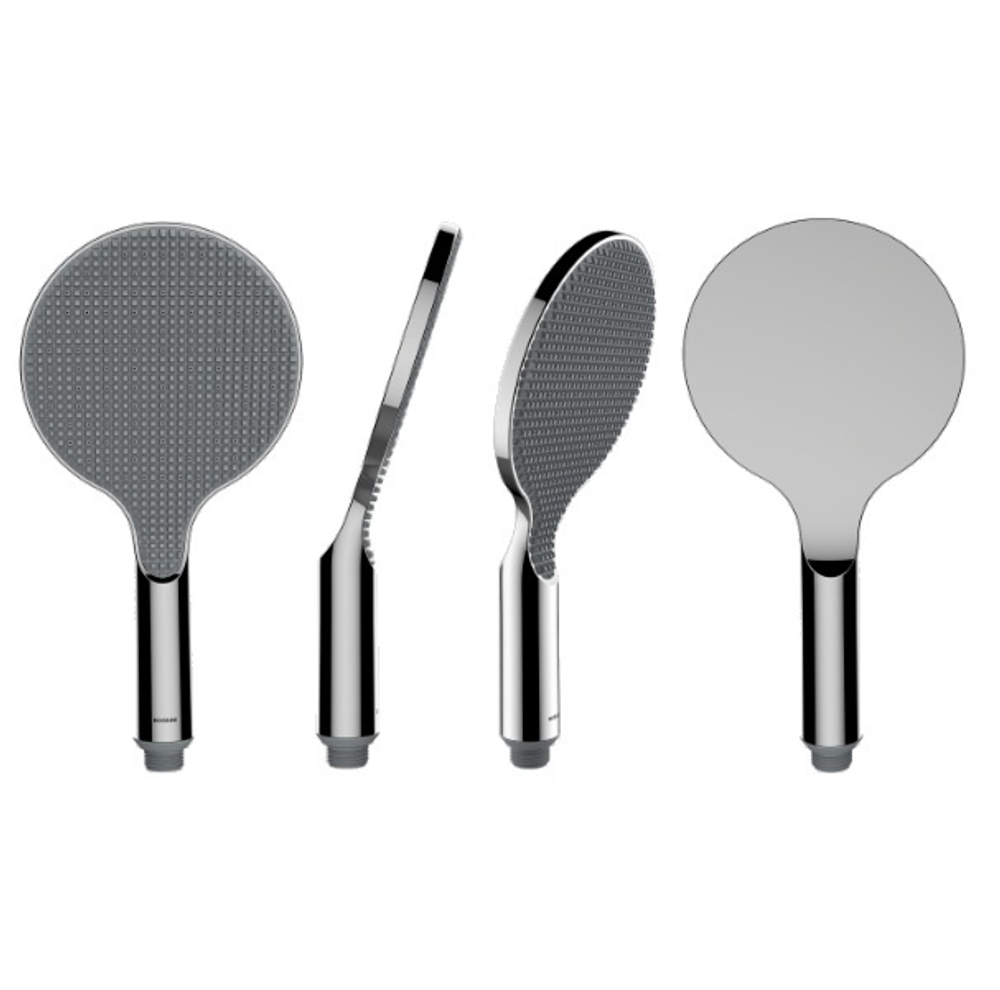 Bossini Apice термостат на 2 выхода, с двумя вентилями и регулировкой пропускной способности, душевая лейка Ø 140 мм с фиксированным держателем и шланг