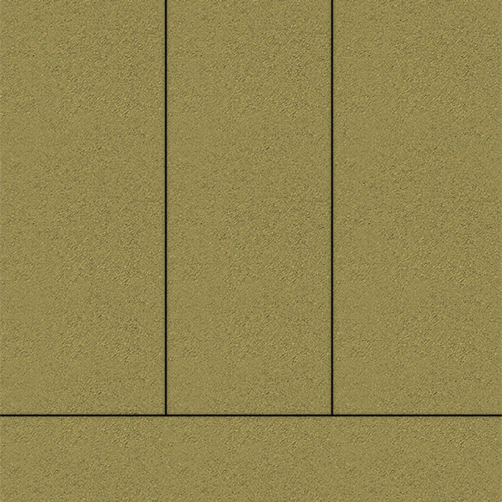 Тротуарная плитка ПРЯМОУГОЛЬНИК 900х300 мм - Стандарт Желтый