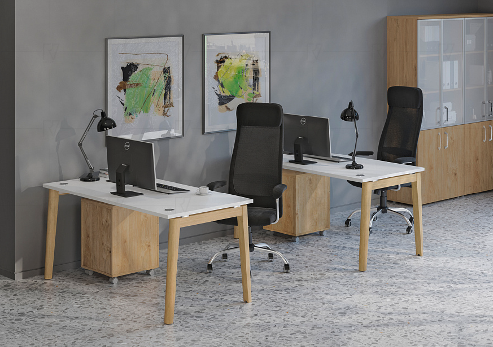 Рабочая станция 3 места ONIX WOOD
