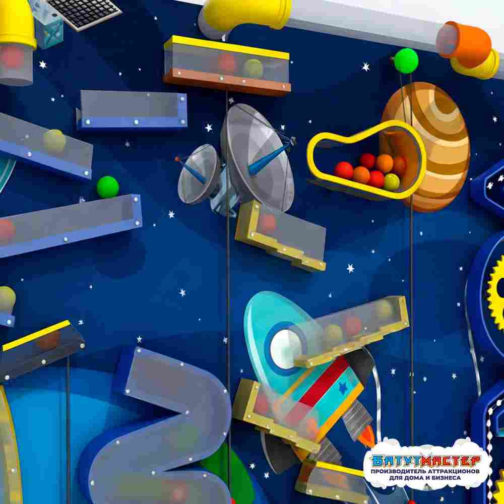 Интерактивная стена «Звёздный Сигнал», 3×0,5×1,8 м