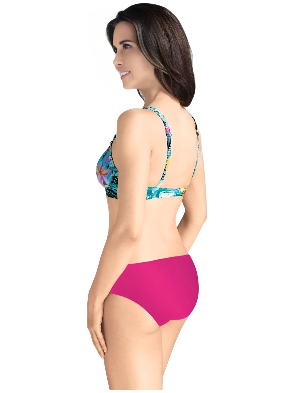 Купальник ортопедический после мастэктомии с кармашками Amoena Sydney 40D/46D pink