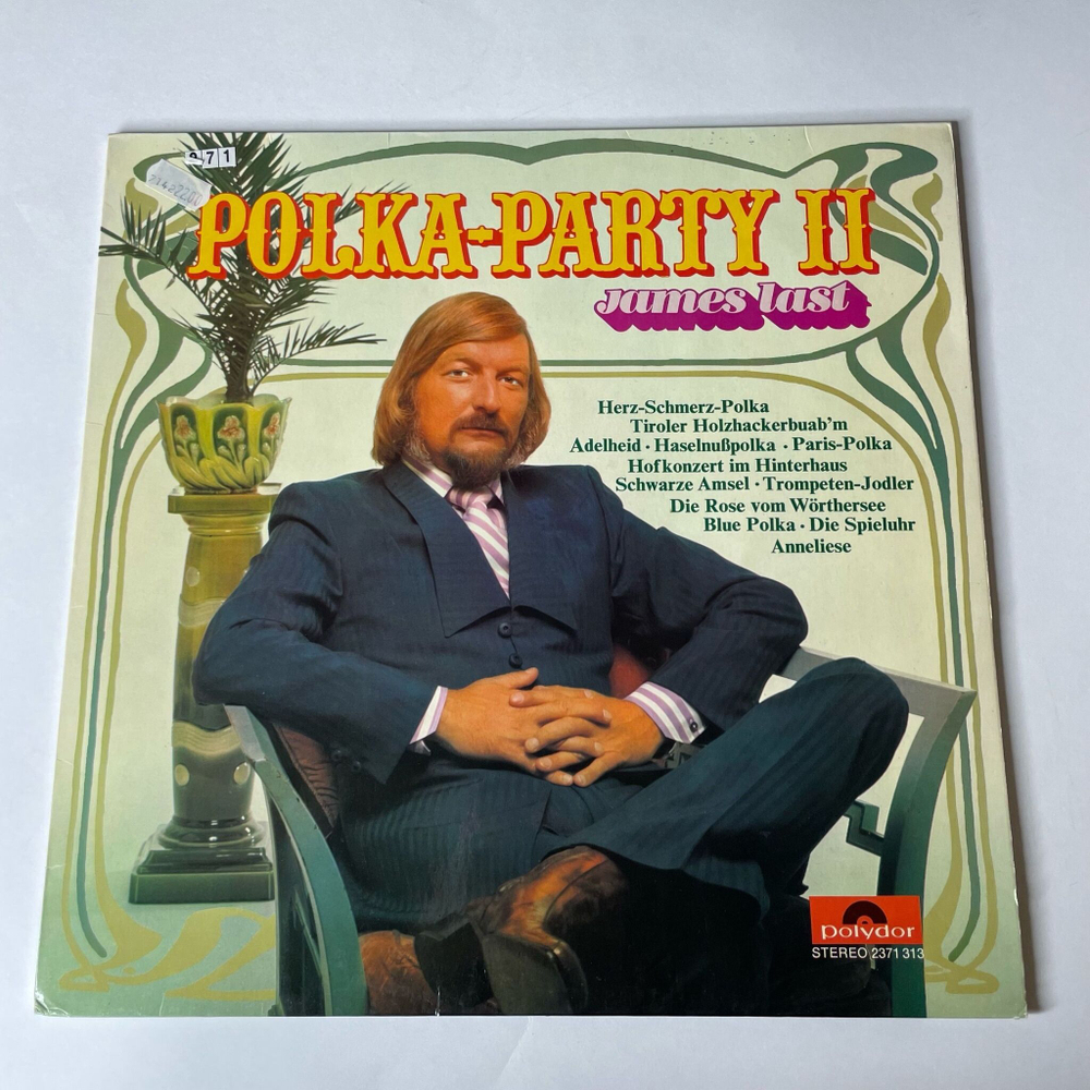 Винтажная виниловая пластинка LP James Last Polka Party II (Germany 1972) Blue Polka