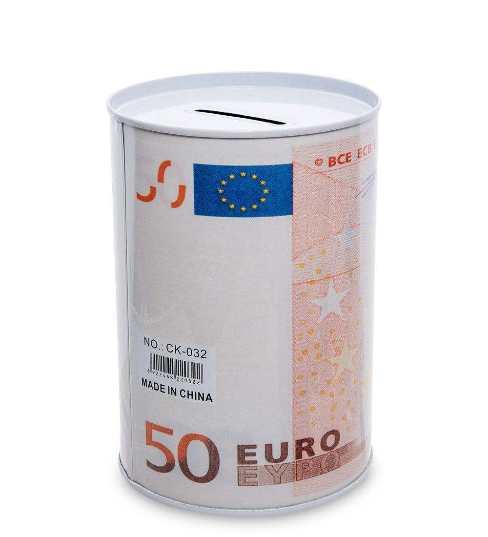 BX- 46/2 Металлическая копилка мал. «Евро»