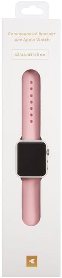 Ремешок moonfish для Apple Watch 42/44 мм, силикон, розовый