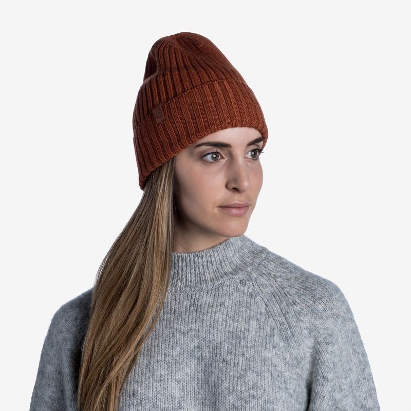 Вязаная шерстяная шапка Buff Hat Wool Knitted Norval Rusty Фото 7