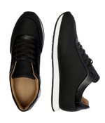 Кожаные кроссовки Calvin Klein - черный(HM0HM01707)