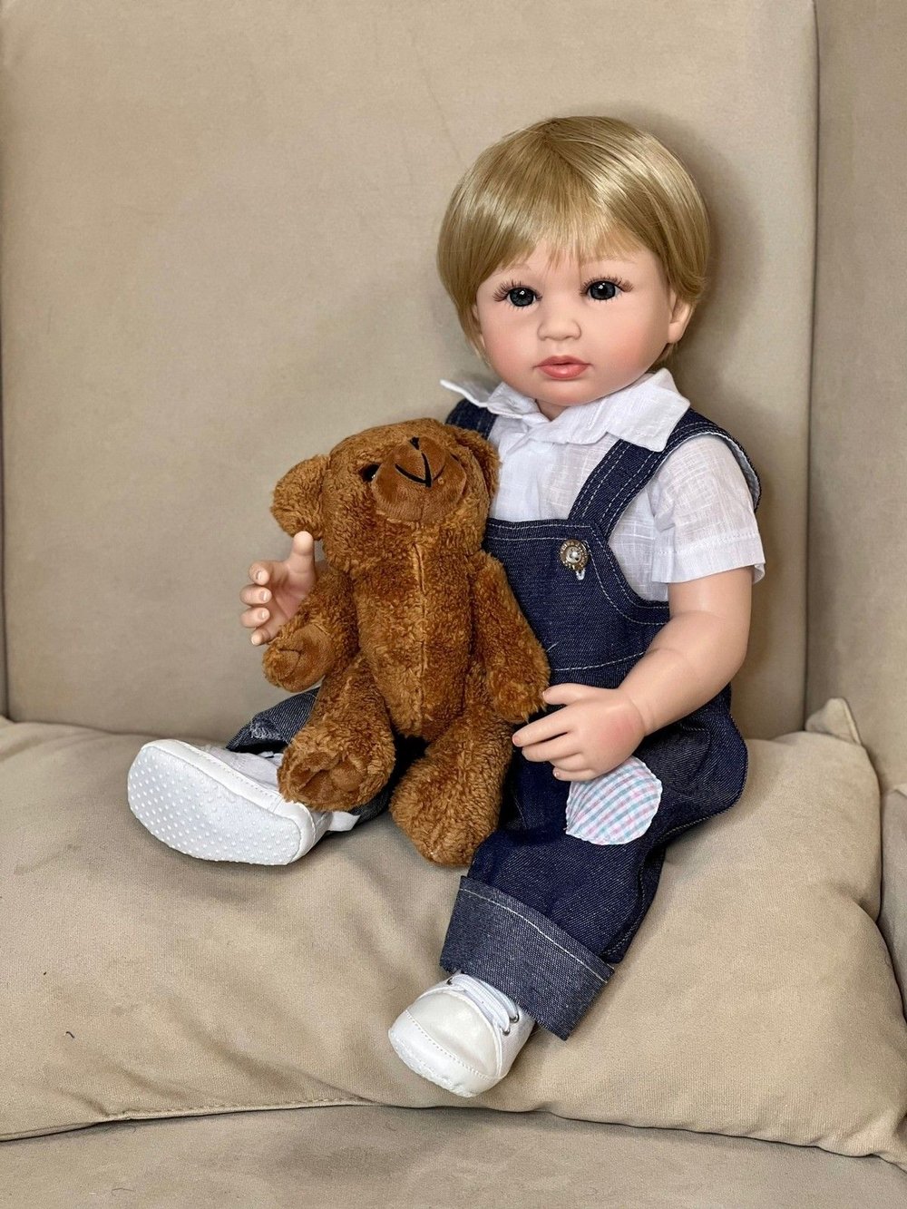 Кукла Реборн виниловая 55см в пакете (FA-326)