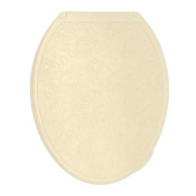 Крышка унитаза "ДЕКОР" АЖУР слон. кость Росспласт РП-813