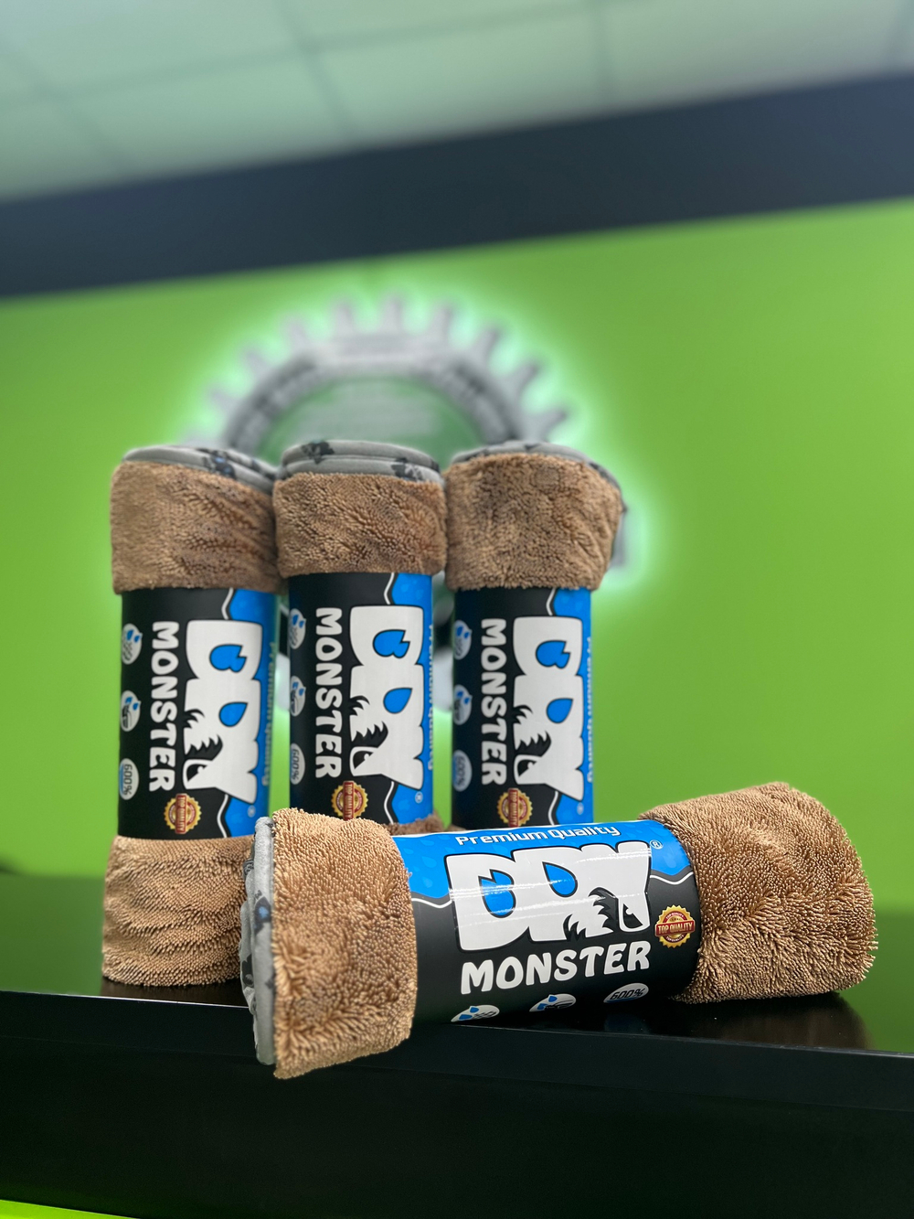 Dry Monster Premium Впитывающее полотенце для кузова. Коричневое .Размер 55*75см.