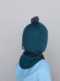 Шлем зимний вязаный (Морская волна) ЧИП