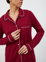 Пижама женская Ihomewear Classic Bordo