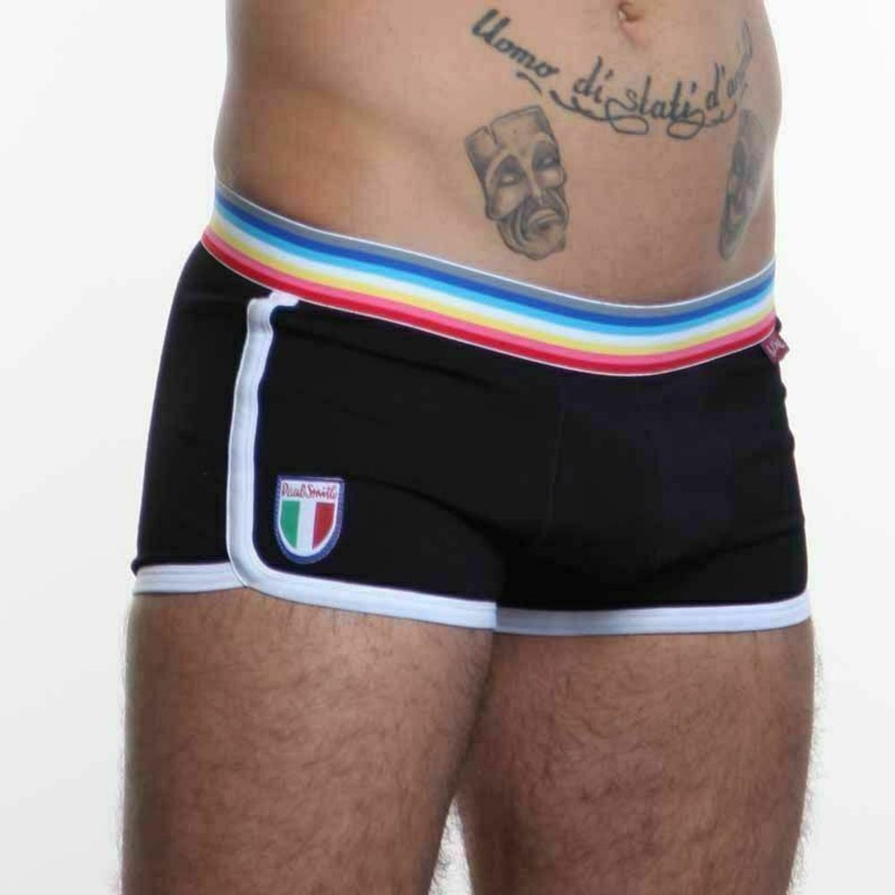 Мужские трусы хипсы черные Paul Smith Trunk Black