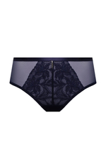 Трусики-бразилиана Simone со средней линией талии (Размер: XL) (Цвет: темно-синий)