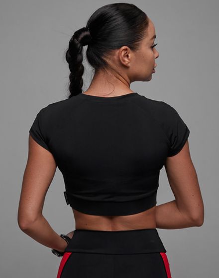 Короткий рашгард с коротким рукавом Base Black