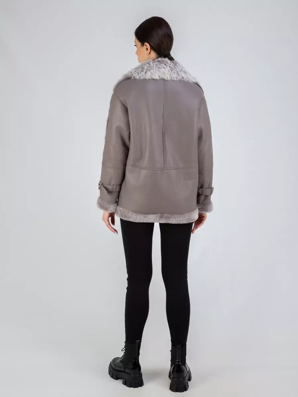 Дубленка авиатор натуральная зимняя