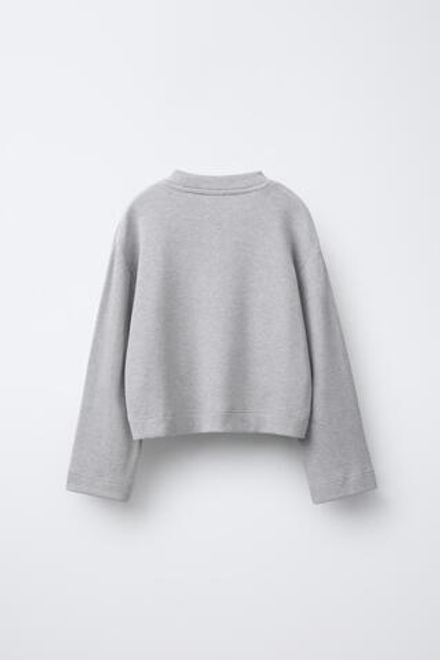 ZARA ЛОНГСЛИВ SOFT TOUCH, СЕРЫЙ