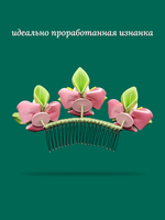 Гребень канзаши "Три ириса", без подвески