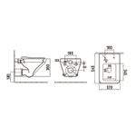 Унитаз WeltWasser Hofbach 041 GL-WT 10000011134 подвесной с сиденьем Микролифт