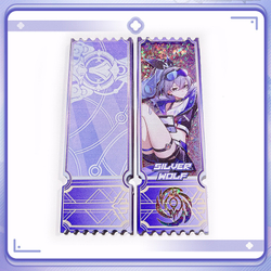 Акриловый билет с блёстками "Хонкай Стар Рейл / Honkai: Star Rail"