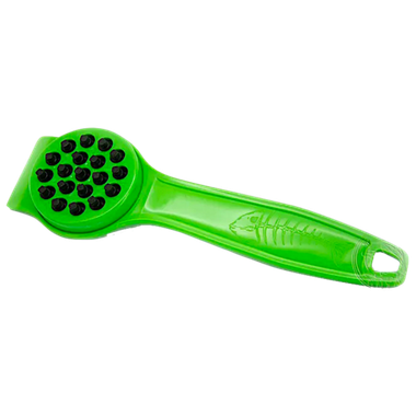 Рыбочистка 22см 19зубов Три Кита РБЧ-П Нет чешуе Зелёная Пластиковая