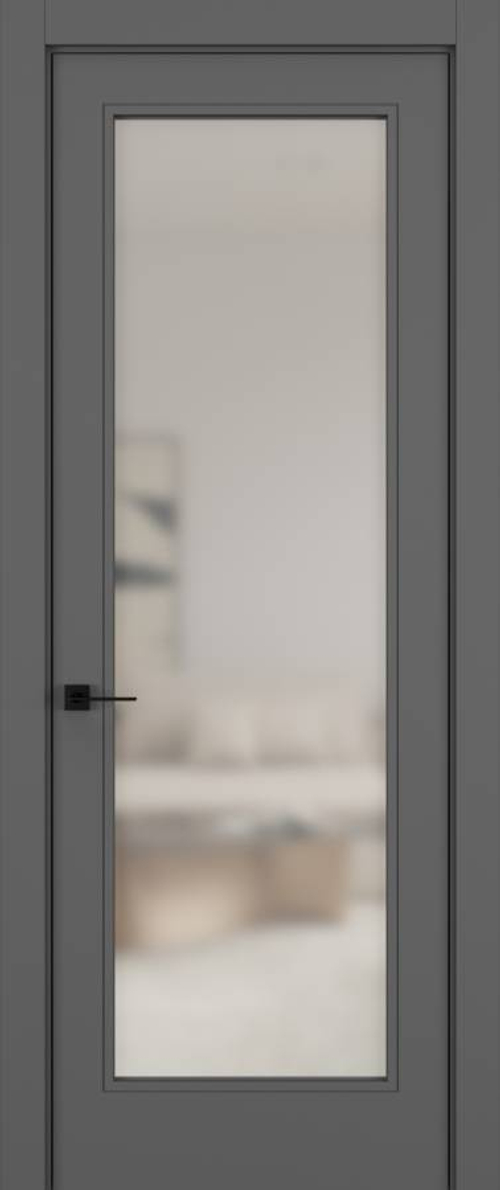 Дверь 01V HARMONY Матовый Темно-серый