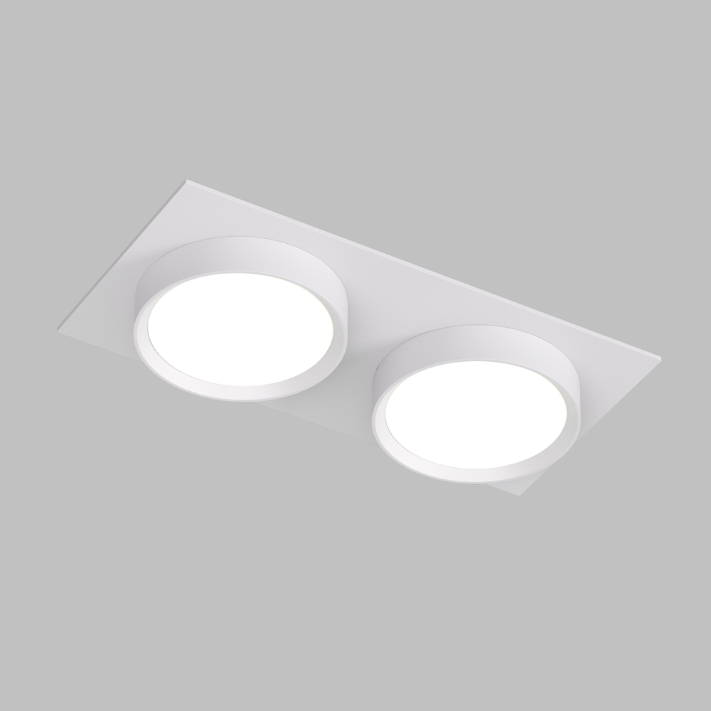 DK2092-WH Встраиваемый светильник FLAT, IP 20, до 15 Вт, GX53, LED, белый, алюминий