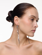 Серьги "Long Double Chain" Silver