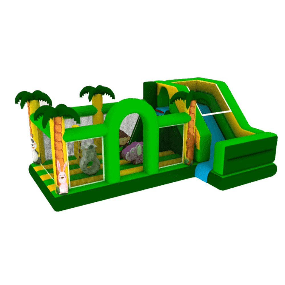 Надувной батут "Друзья-зверята"