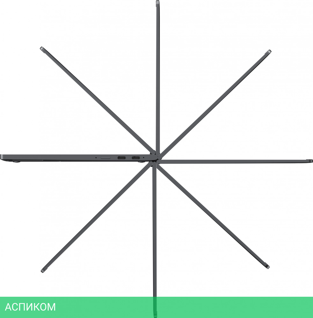 Ноутбук Chuwi MiniBook X N-series N100 12Gb SSD512Gb Intel UHD Graphics 10.51" IPS Touch WQXGA (1920x1200) Windows 11 Home grey WiFi BT Cam 3800mAh (1746362)