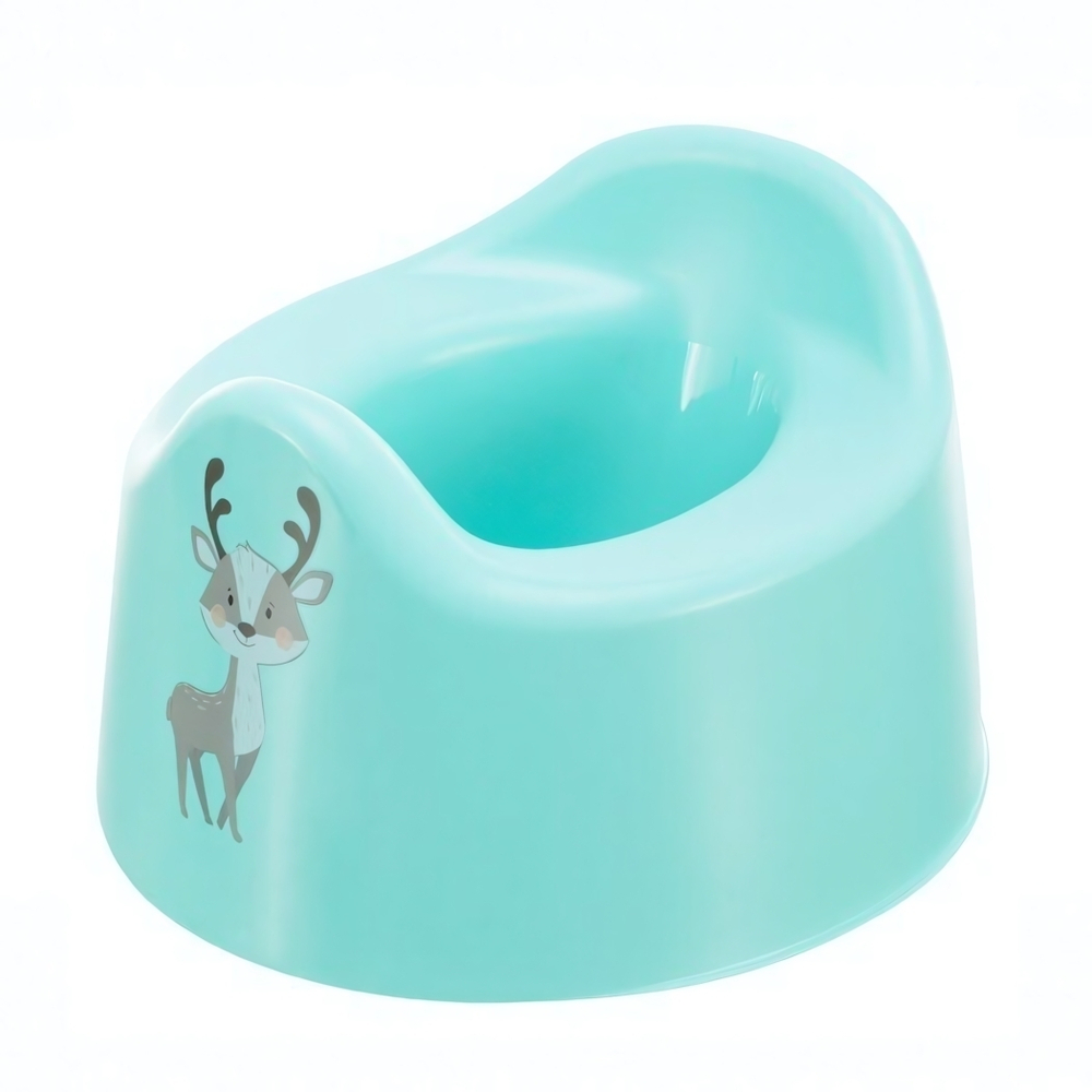 Горшок детский с декором 275х254х170 мм (зеленый)