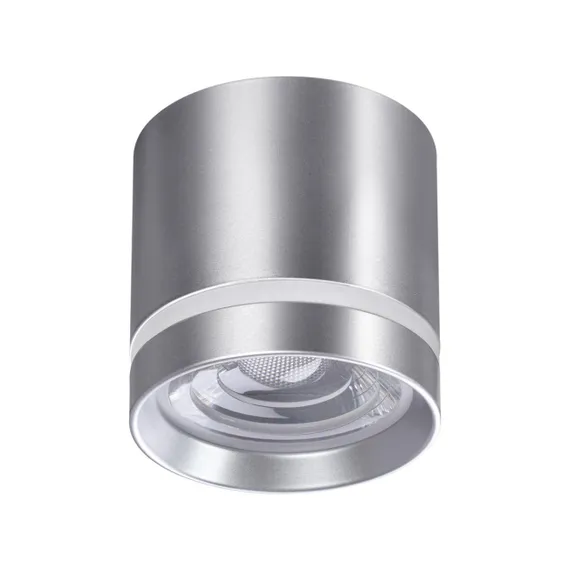 358493 OVER NT20 394 серебро Светильник накладной IP20 LED 4000K 12W 220V ARUM