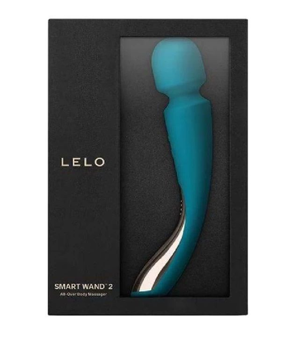 Бирюзовый вибратор Smart Wand 2 Medium (Цвет: бирюзовый)