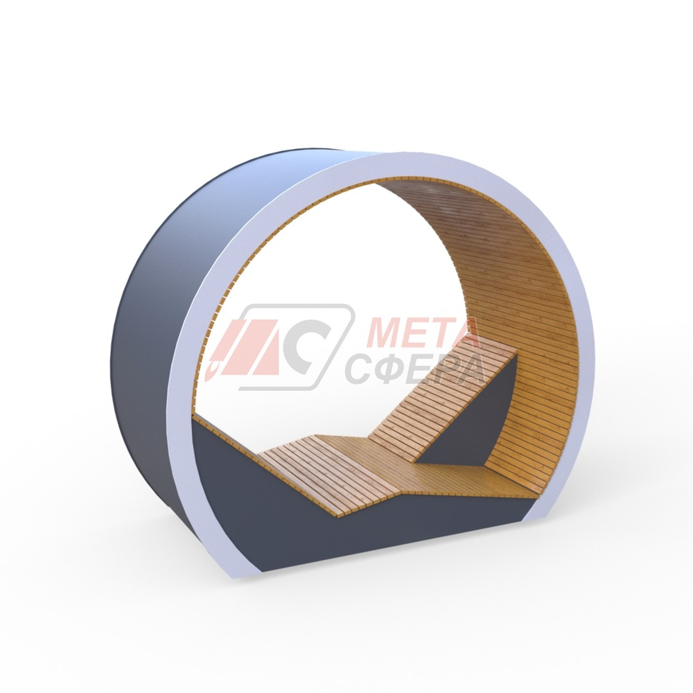 Беседка-лежак Кольцо с подсветкой