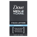 Dove, Men + Care, лосьон для лица, увлажнение, SPF 15, 50 мл (1,69 жидк. унции)