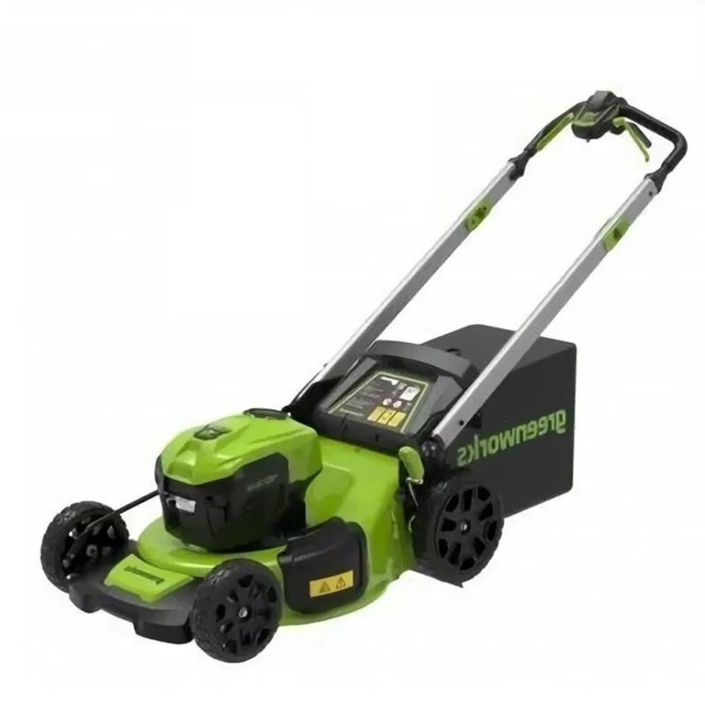 Газонокосилка самоходная Greenworks GD40LM48SP 40V (48 см) бесщеточная аккумуляторная -  АКБ 2 А/Ч зарядка G40UCM2M / 40V 2A