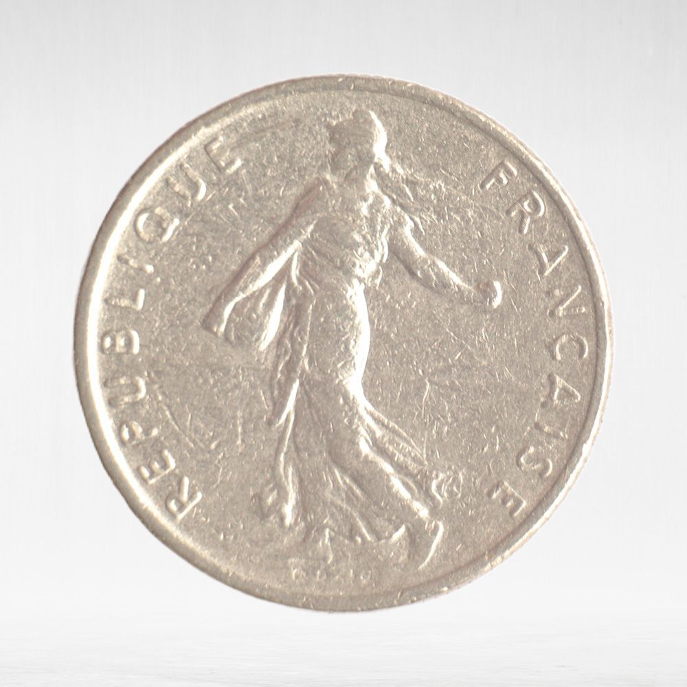 France, ½ Franc 1972 - Signature "O. Roty", VF