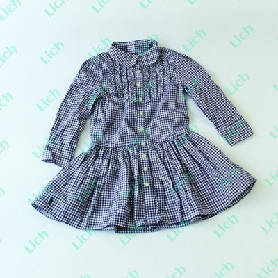 Платье детское с рюшами и юбкой-клеш