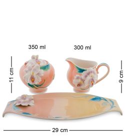 Pavone FM-63/ 2 Набор сахарница и молочник «Сальпиглоссис»