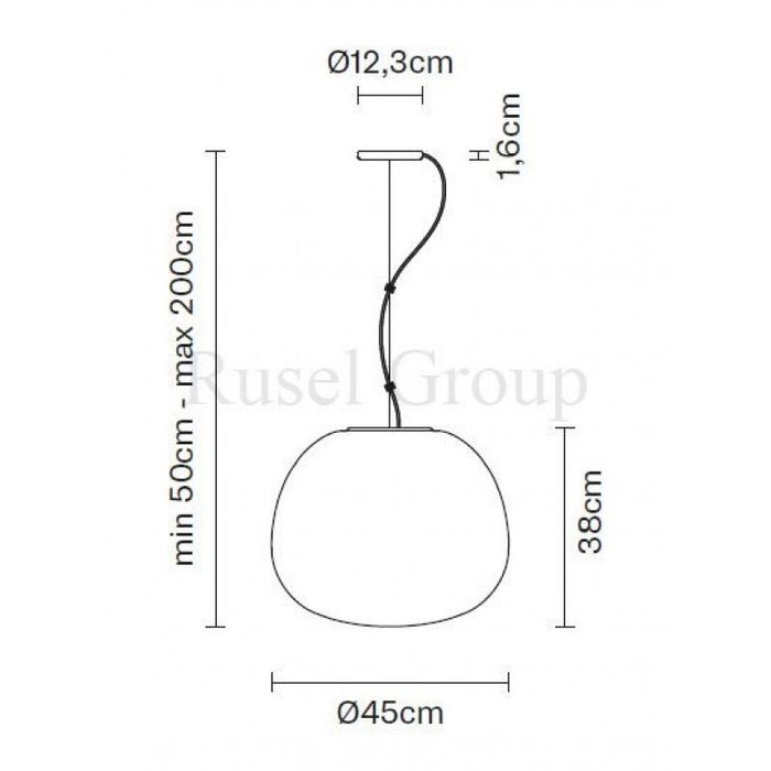 Подвесной светильник Fabbian LUMI F07 A40 01